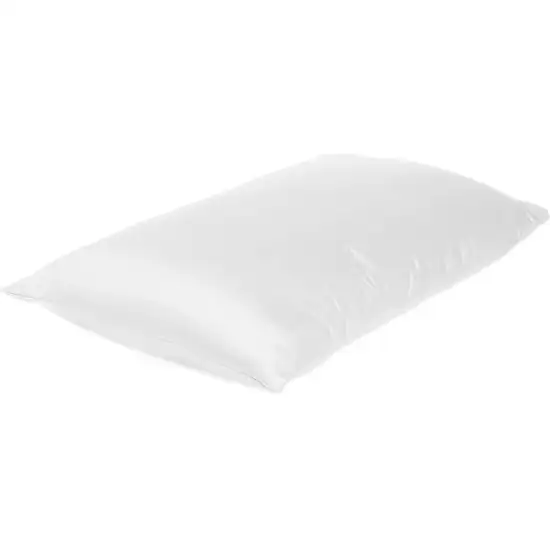 White Dreamy Set Of 2 Silky Satin King Pillowcases Photo 3