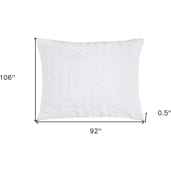 White King 100% Cotton 300 Thread Count Machine Washable Down Alternative Comforter Photo 8