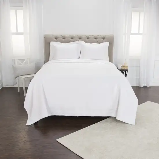 White King 100% Cotton 300 Thread Count Washable Down Alternative Comforter Photo 6