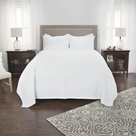 White King 100% Cotton 300 Thread Count Washable Down Alternative Comforter Photo 6