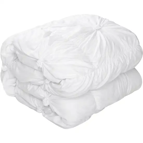 White King PolYester 180 Thread Count Washable Down Comforter Set Photo 1