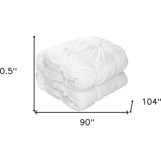 White King PolYester 180 Thread Count Washable Down Comforter Set Photo 5