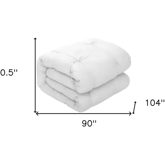 White King Polyester 140 Thread Count Washable Down Comforter Set Photo 8