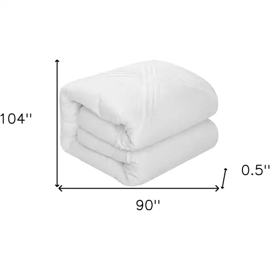 White King Polyester 140 Thread Count Washable Down Comforter Set Photo 9