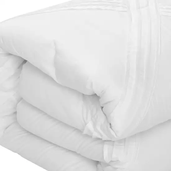 White King Polyester 140 Thread Count Washable Down Comforter Set Photo 5