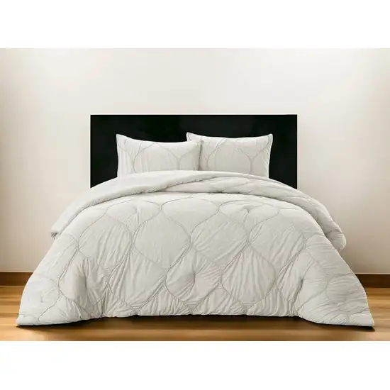 White King Polyester 180 Thread Count Washable Down Comforter Set Photo 1