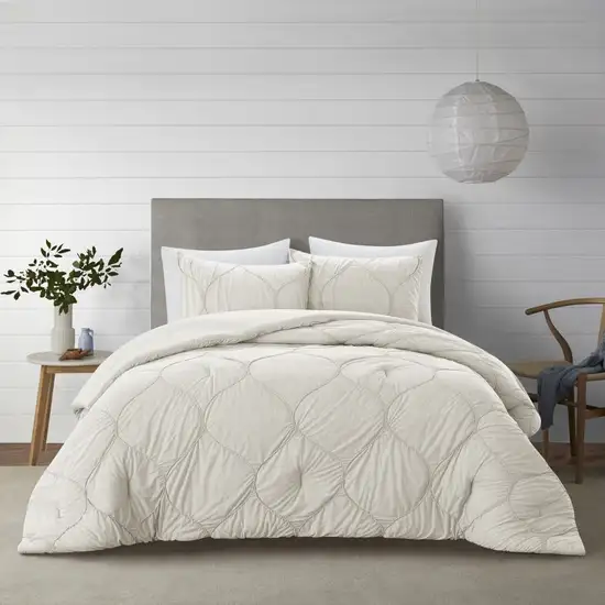 White King Polyester 180 Thread Count Washable Down Comforter Set Photo 4