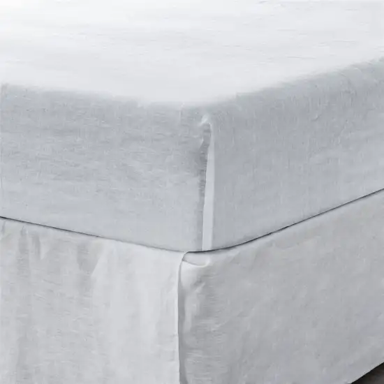 White Linen  Fitted sheet Photo 5