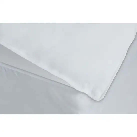 White Medium Weight Hypoallergenic Twin Down Alternative Comforter Duvet Insert Photo 3
