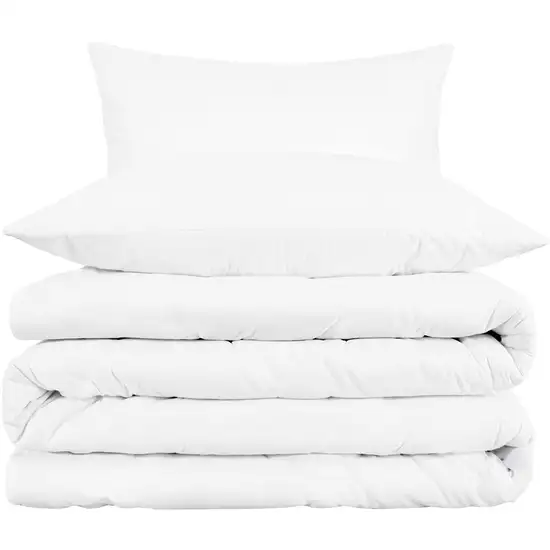 White Queen Cotton Blend 1000 Thread Count Washable Duvet Cover Set Photo 1