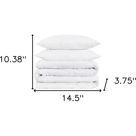 White Queen Cotton Blend 1200 Thread Count Washable Duvet Cover Set Photo 5