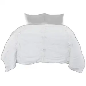 Photo of White Queen 100% Cotton 300 Thread Count Machine Washable Down Alternative Comforter