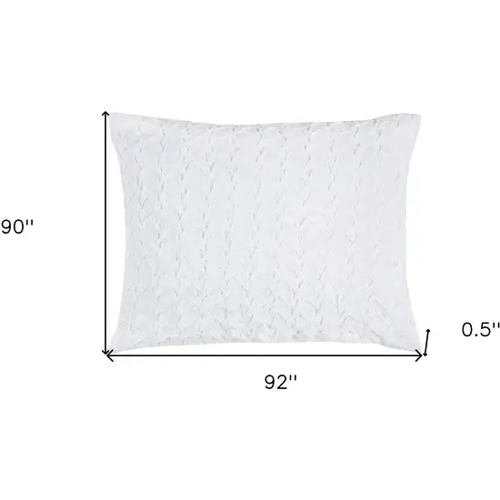 White Queen 100% Cotton 300 Thread Count Machine Washable Down Alternative Comforter Photo 8