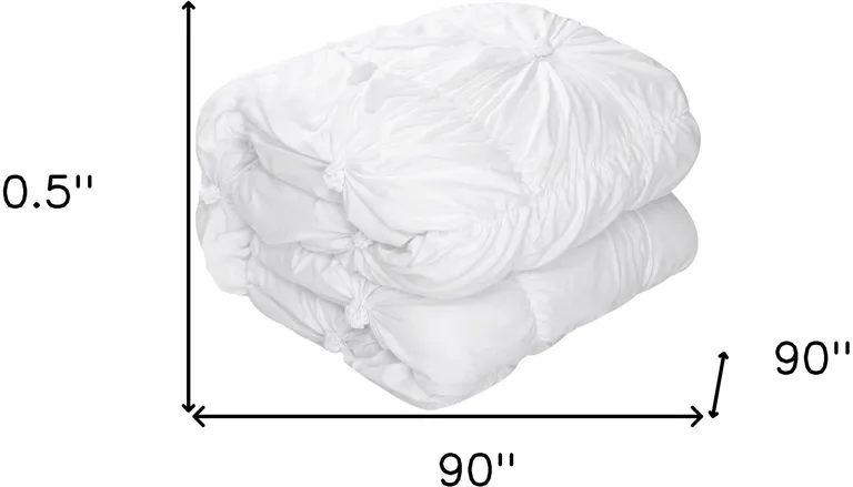 White Queen PolYester 180 Thread Count Washable Down Comforter Set Photo 5