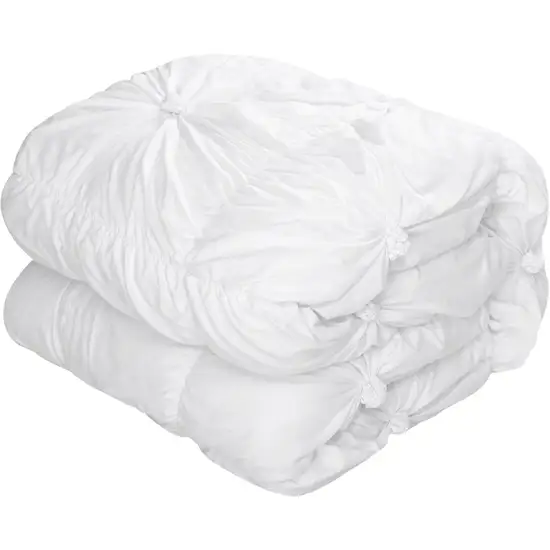 White Queen Polyester 180 Thread Count Washable Down Comforter Set Photo 6