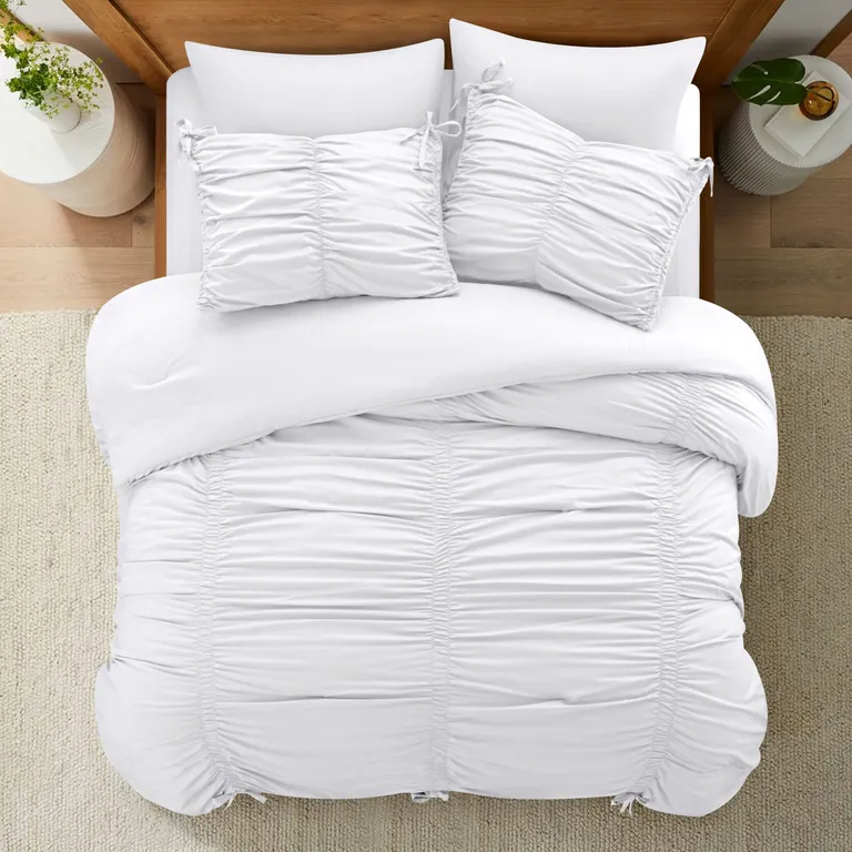 White Queen Polyester 180 Thread Count Washable Down Comforter Set Photo 5