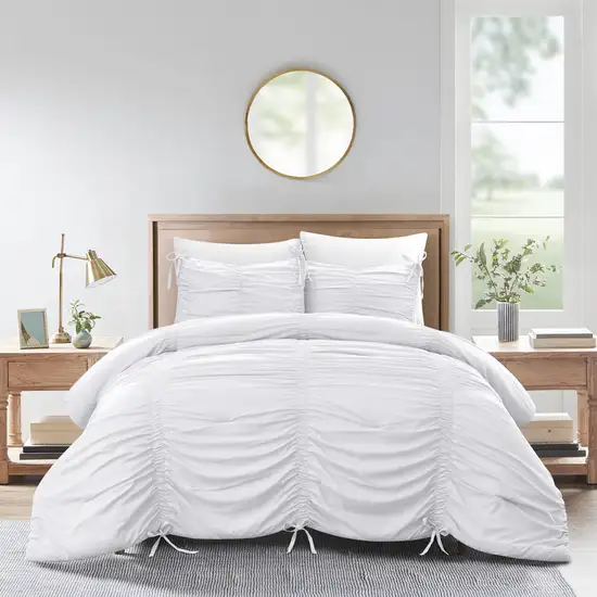 White Queen Polyester 180 Thread Count Washable Down Comforter Set Photo 6