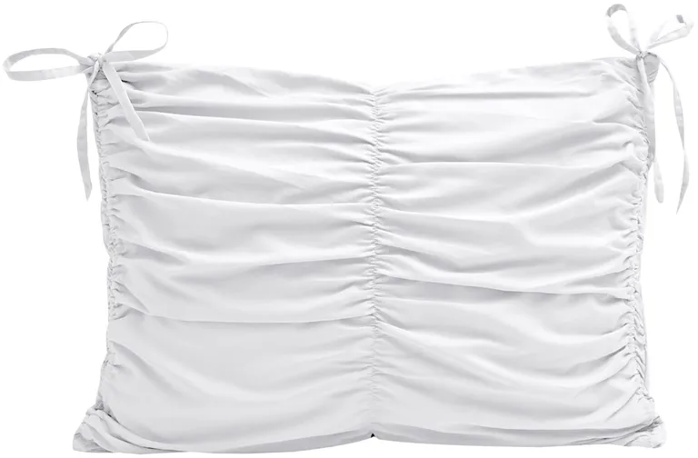 White Twin Polyester 180 Thread Count Washable Down Comforter Set Photo 4