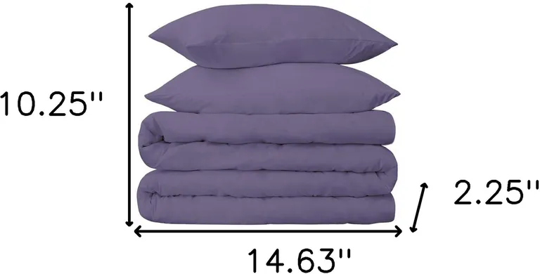 Wisteria Cotton Blend 650 Thread Count Washable Duvet Cover Set Photo 5