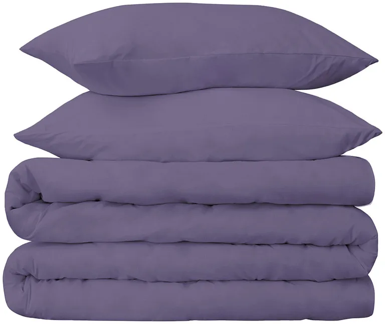 Wisteria Cotton Blend 650 Thread Count Washable Duvet Cover Set Photo 1