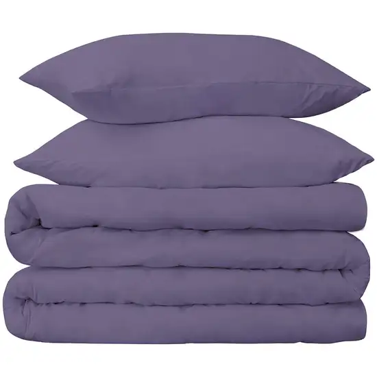 Wisteria  Cotton Blend 650 Thread Count Washable Duvet Cover Set Photo 1