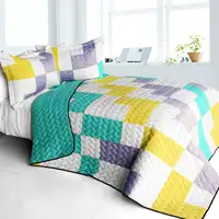 Photo of Wonderful Melody - 3PC Vermicelli - Quilted Patchwork Quilt Set (Full/Queen Size)
