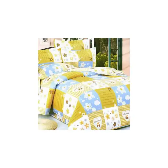 Yellow Countryside -  100% Cotton 5PC Comforter Set (Full Size) Photo 2